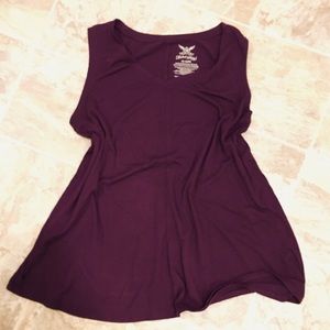 Burgundy/Raspberry Sleeveless Tunic